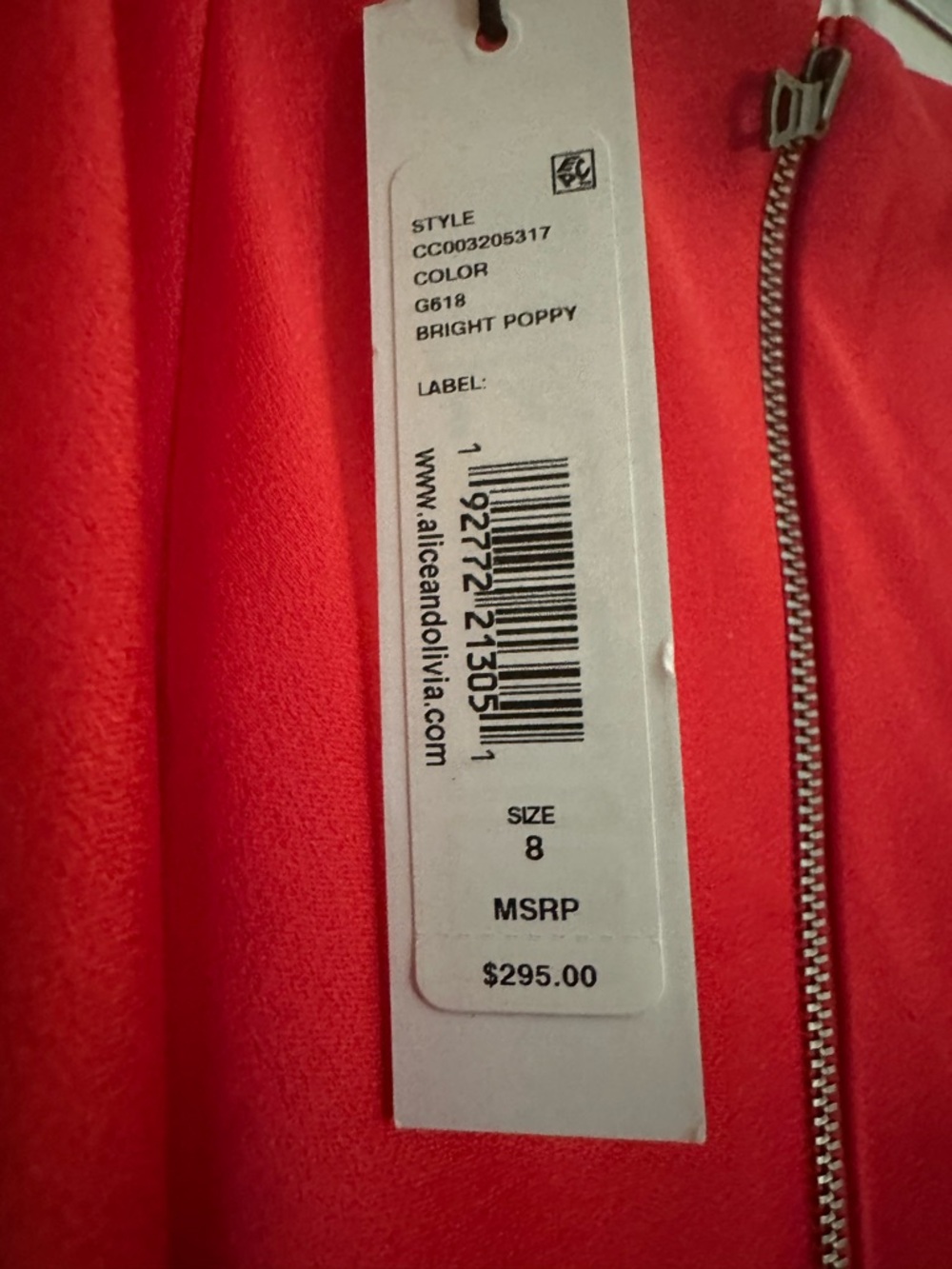 Alice + Olivia Bright Poppy Maxi Skirt in Vivid Red
